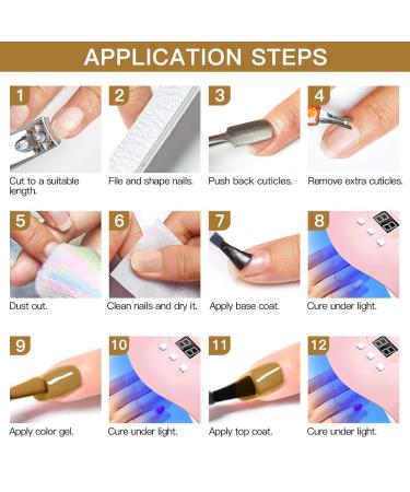 Nude Brown Fall Winter Gel Nail Polish Set - 12 Colors | Soak Off UV/LED Gel Kit for Salon-Quality Manicures | Perfect Gifts for Women - 8ml-0.28FL.OZ - Buy Online on SooperMarket.com