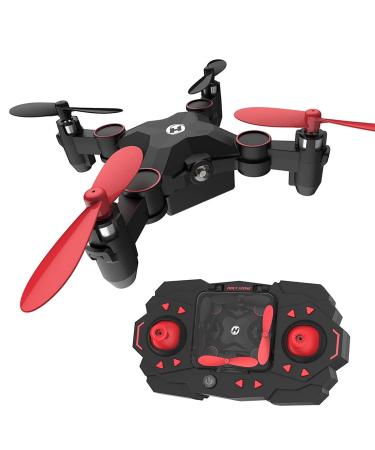 Holy Stone HS190 Foldable Mini Nano RC Drone for Kids Gift Portable Pocket Quadcopter with Altitude Hold 3D Flips and Headless Mode Easy to Fly for Beginners Black