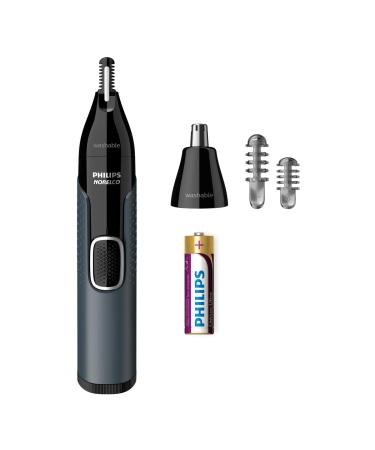 Philips Norelco Nose Trimmer 3000, For Nose, Ears and Eyebrows, Black, NT3600/42 Nosetrimmer 3000