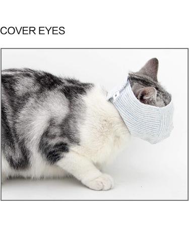 oUUoNNo Breathable Cat Muzzles Cotton Cat Restraint Mask for Grooming and Nail Trimming Cat Holder Prevent Cats from Biting Meowing Chewing Scratching (M Style 2) M Style 2 - Buy Online on SooperMarket.com