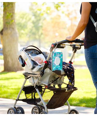 LESHANE Baby Wipe Dispenser 4 Pack Portable Refillable Holder - Floral Design | Travel Wet Wipe Pouch | Lightweight & Reusable - Buy Online on SooperMarket.com