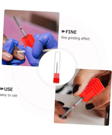 Gogogmee Nail Polisher Drill Bit for Acrylic Nails Nail Bits for Nail Drill Acrylic Nail Drill Bits Manicure Art Drill Bits Manicure Accessories Nail Art Tools Nail Art Polishing Tools 7.00X1.30X1.30CM Red - Buy Online on SooperMarket.com