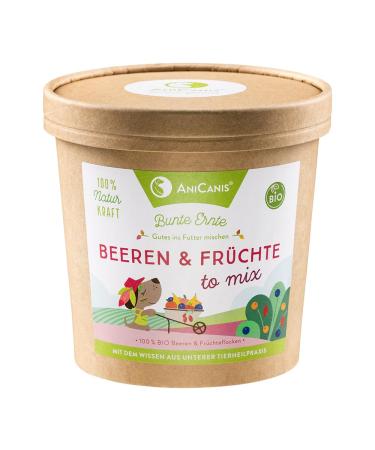 AniCanis Organic Berries & Fruit Mix for Dogs - Fruit Soft Fruit Dried Fruit - Barf - Food Supplement - 175g