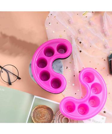 Iceyli 2PCS Nail Art Tips Hand Soak Bowl Tray - Manicure Treatment Remover Tool for Softening Dead Skin - Pink - Buy Online on SooperMarket.com
