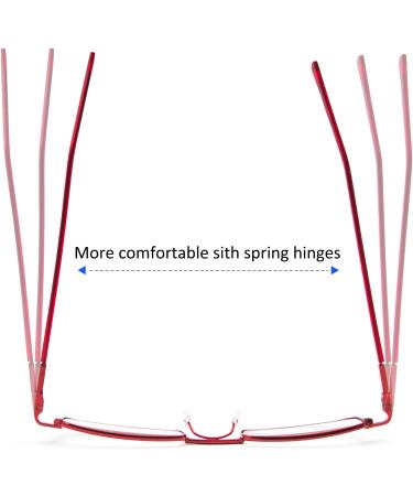 Kokobin Flexible Metal Reading Glasses | Unisex +3.5 Diopters | Feather-Hinge Design & Case | International Shipping Available - Buy Online on SooperMarket.com