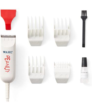 Wahl Professional Classic White Peanut Hair and Beard Clipper Trimmer Model 8685 - Powerful Rotary Motor for Barbers and Stylists - Buy Online on SooperMarket.com