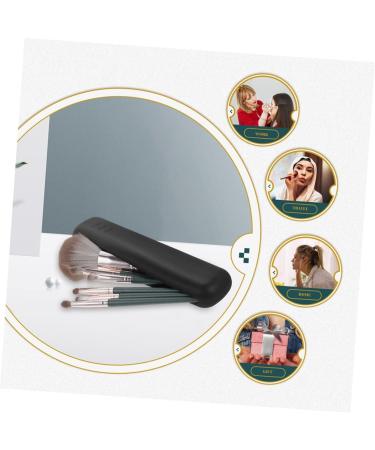 Gogogmee 1set Powder Puff Storage Box Miss Beauty Egg Small Black 20X4.8CM - Buy Online on SooperMarket.com
