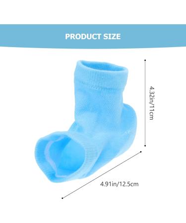 Beaupretty Heel Protection Moisturizing Socks - Spa Gel Heel Sockets & Moisture Gel Socks for Women with Nuis Blue Elevator Insoles - Buy Online on SooperMarket.com