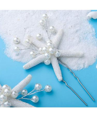 Barogirl Wedding Starfish Hair Pins Set - Bridal Beach Hair Accessories for Women/Girls (Silver) - Buy Online on SooperMarket.com