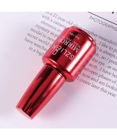 Minkissy 1pc Metallic Nail Polish Long Lasting Semi- Mirror Effect Nail Art Polish Shiny Metal Nail Polish (Wine Red) - Buy Online on SooperMarket.com