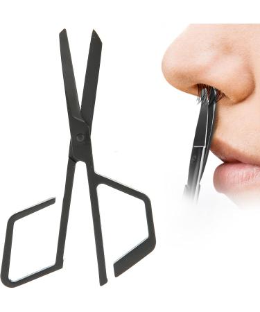 Nose Hair Scissors Beard Nose Hair Trimming Scissors Stainless Steel Nose Hair Scissors Oblique Angle Nose Hair Trimming Scissors (Black) - Buy Online on SooperMarket.com