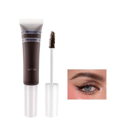 Gray Eyebrow Gel Waterproof Tinted Eyebrow Gel  Instant Eyebrow Dye Volumizing Eye Brow Mascara  Wet N Wild Gel Glue Eyebrow Pomade for Long Lasting Smudge-proof Professional Natural Fluffy Feathery Brow Makeup (02 Dark...