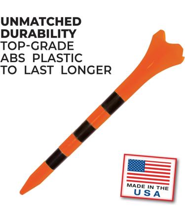 Pride Performance Golf Tees 2-3/4 Striped 100 Count - Citrus Orange - Buy Online on SooperMarket.com
