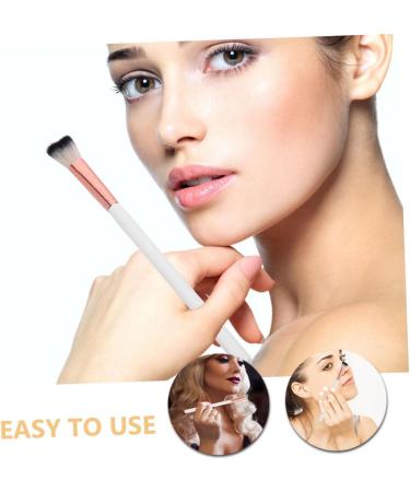 WOONEKY Fish Tail Brush Highlighter Blush Brush Loose Powder Brush Nose Shadow Brush Makeup Supplies White 18.50X1.00X1.00CM White - Buy Online on SooperMarket.com