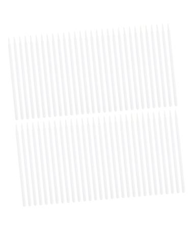 MUSISALY 100pcs Disposable Eyeliner Brush Makeup Brush Applicator Eye Tool Brush Eye Makeup Brush Cosmetic Brush Eyeliner Fiber Brush Eyeliner Applicator Makeup Eye Tool 9x6.5cm White