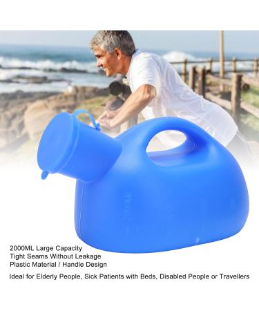 Male Urinal 2000ML Large Capacity Spill Proof Urine Pee Bottle with Lid and Handle Design Men Urine Collector for Home Camping Car Travel - Buy Online on SooperMarket.com