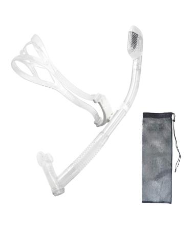 Uniswim Rotate Function Swim Snorkel for Training Swimming Front Snorkel Lap Swimming Swimmer Training Diving Snorkeling Comfortable Mouthpiece for Pool Open Water clear