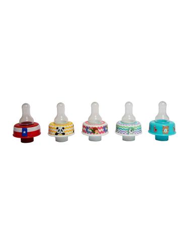 Refresh-A-Baby Universal Bottle Top Adapter 2-Pack (Baby Blue) - Fits Formula, Juice, and Water Bottles - Buy Online on SooperMarket.com