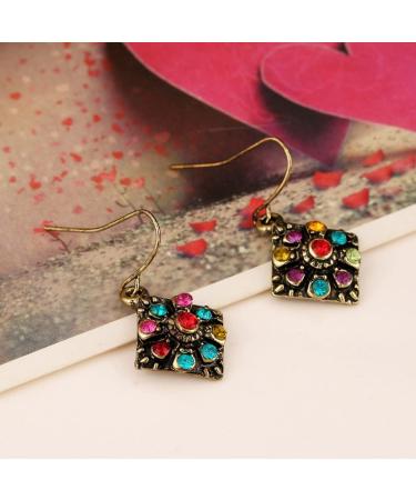 EXCEART 9 Pairs Bohemian Ethnic Earrings Rhinestone Earrings Retro Rhinestone Bohemian Jewelry Dangler Miss - Buy Online on SooperMarket.com
