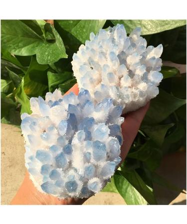1pc Natural Blue Crystals Quartz Cluster Freeform Reiki Stones Room Home Office Aquarium Decoration Accessories Gemstone Home Collections (Size : 500-550g) - Buy Online on SooperMarket.com
