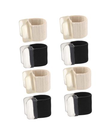 FOMIYES 4 Pairs Toe Separator Thumb Protector Thumb Splints Bunion Protector Sleeves Hammer Toe Separator Toenail Spacers Wraps Flexible Orthopaedic Bunion Bunions Correction Man Assorted Color 2.5x2cm