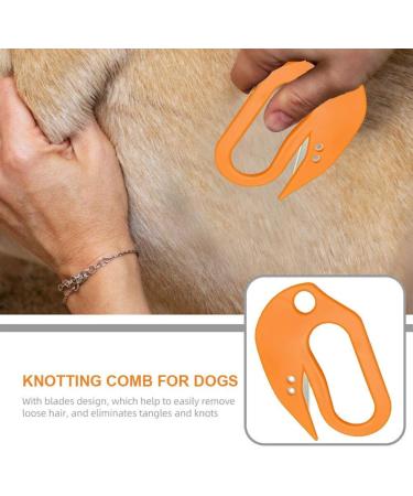 Pet Knotting Comb with Steel Blade De Knotting Comb for Dogs Hair Removal Comb for Dogs Portable Pet Grooming Combs Dematting Tools for Dog Cat black one size - Buy Online on SooperMarket.com