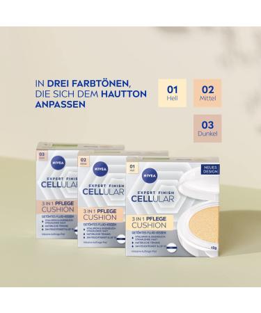 NIVEA 3in1 Anti-Age Care Cushion - Natural Tint & Moisture for Medium Skin | 15ml - International Shipping Available - Buy Online on SooperMarket.com
