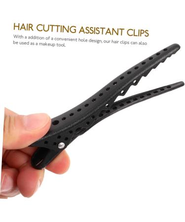 HAPINARY 6pcs Billed Hair Clips Non Slip Hair Clamp Hairdresser Clips Hair Barrettes Hair Pin Black Abs - Buy Online on SooperMarket.com