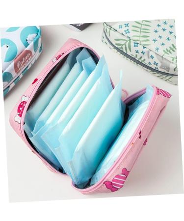 PLAFOPE 4pcs Sanitary Napkin Storage Bag - Travel Makeup Pouch Set for Women - Buy Online on SooperMarket.com