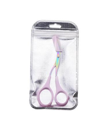 Harayaa 4x Eyebrow Scissors with Comb - Precision Trimmer for Perfect Eyebrow Shaping | Durable Pink Personal Care Accessories - Buy Online on SooperMarket.com