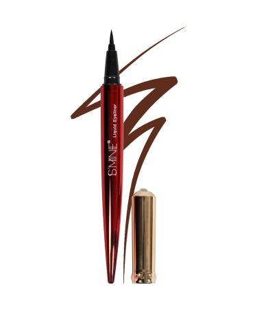ISMINE Professional Brown Makeup liner Easy Liquid Pen No-Skip Matte Eyeliner, Waterproof Formula, Eye Liner Makeup Coffee