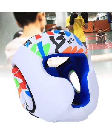 Alomejor Children's Box Head Protection | Graffiti Full Facial Gear for Boxing Muay Thai MMA & Kickboxing - Buy Online on SooperMarket.com