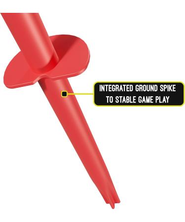 Swingball Classic Original - Red & Yellow | Outdoor Fun | Traditional Ground Set with Tennis Ball & 2 Bats | Ages 5+ - Buy Online on SooperMarket.com