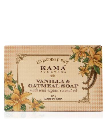 Kama Ayurveda Vanila and Oatmeal Soap with Organic Coconut Rice Bran and Castor Oils 125g