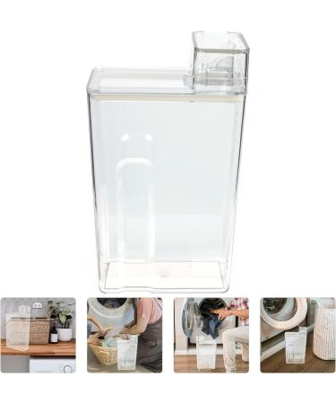 Cabilock 3pcs laundry storage box Travel Holder laundry storage canister laundry bottle dispenser lotion bottle glass containers Sub Bottle Organizer the pet food 23.5X12.5CMx3pcs Transparentx3pcs - Buy Online on SooperMarket.com