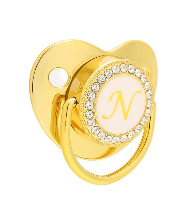 Golden Ultra-Light Silicone Pacifier 0-6 Months | Soft BPA-Free Infant Pacifier with Clip | Safe & Stylish Baby Soother for 6-18 Months - Buy Online on SooperMarket.com