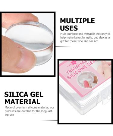 Lurrose 4-Piece Nail Art Stamp Set | Silicone Nail Printing Tools for Manicure | International Shipping Available - Buy Online on SooperMarket.com