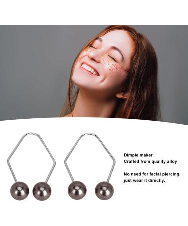 Facial Dimple Maker 2 Pair Dimple Trainer Balls for Face Cheeks Create a Beautiful Smile Develop Dimples (Black) - Buy Online on SooperMarket.com