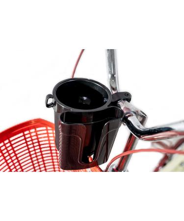 Bike Cup Holder with Cell Phone and Key Holder - Black | For Cruiser, Bicycle, Motorcycle, Scooter & Boat - Buy Online on SooperMarket.com