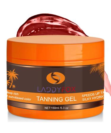 Intensive Tanning Gel SPF0 150 ml Carrot Tanning Gel Brown Tanning Gel Natural Tanning Accelerator Cream Gel for Sunbeds & Outdoor Sun (SET B)