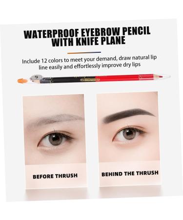 Mikinona 12pcs Lip Liner Eyeliner Makeup Lipliner Eyebrow Pencil Makeup Accessory Lipliner Pencil Wooden - Buy Online on SooperMarket.com