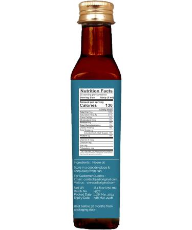Buy ADI USDA Certified Organic Moringa Oleifera Oil for Hair Growth & Skin - 8.8 Fl oz | International Shipping Available - Buy Online on SooperMarket.com