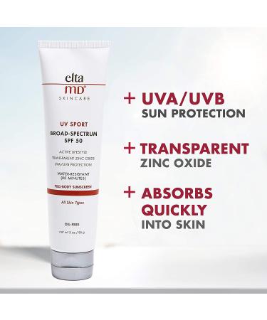 EltaMD UV Sport SPF 50 Sunscreen Lotion - 3 Oz | Broad Spectrum Protection - Buy Online on SooperMarket.com