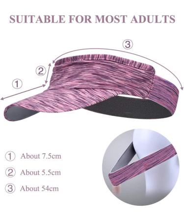 Lattcure Adjustable Summer Visor Hat for Men - Tennis Golf & Outdoor Sports - Violet Sun Cap - Buy Online on SooperMarket.com