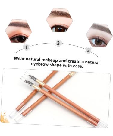 PLAFOPE 2pcs Double Ended Eyebrow Pencil with Brush Makeup Eyebrow Tool Women Makeup Pencils Eyeliner Wood - Buy Online on SooperMarket.com