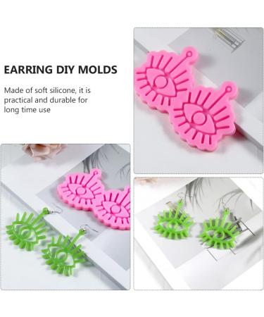 Resin Molds Resin Molds Resin Molds Silicone Earring Casting Silicone Earring DIY molds Earring Making 1Pc Earrings Epoxy Jewelry Resin Molds Jewelry Resin Molds Jewelry Resin Molds Pink 12X7.5X1cm - Buy Online on SooperMarket.com