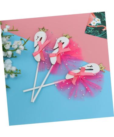 ibasenice Christmas Decor 6pcs Cake Toppers Food Decor De Bautizo Para Ni o Cake Decorations Wedding Party Christmas Food Picks Sticks Holidays Cupcake Picks Animal Gauze Skirt Beautiful - Buy Online on SooperMarket.com
