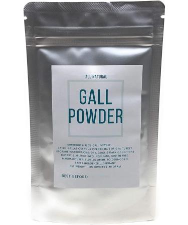 Gall Powder From Oak Trees - Natural Textile Dye - Dried & Organic Quercus Infectoria - Net Weight: 1.05oz/30g - Also Known As Spangle Gallnut Nutgall Oak Apple And Oak Gall - Buy Online on SooperMarket.com