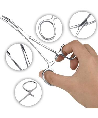 Aililong 14cm Curved Arterial Clamp - Piercing Pliers Set Needle Holder & Hemostatic Tweezers | Animal Grooming Tools & Fishing Accessories - Buy Online on SooperMarket.com
