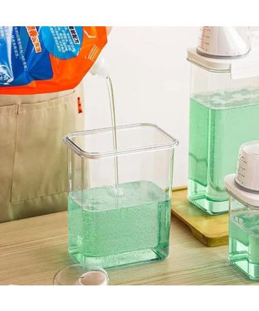 kawehiop Detergent Container Wide Application Easy to Clean and Reusable Large Capacity Plastic Transparent - Buy Online on SooperMarket.com